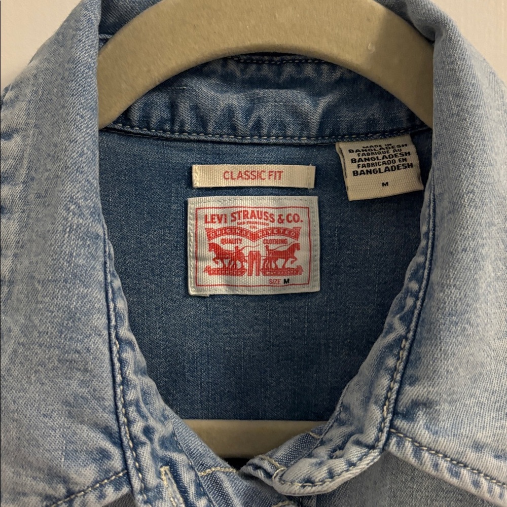 Levi's Sky Blue Button-Up Shirt